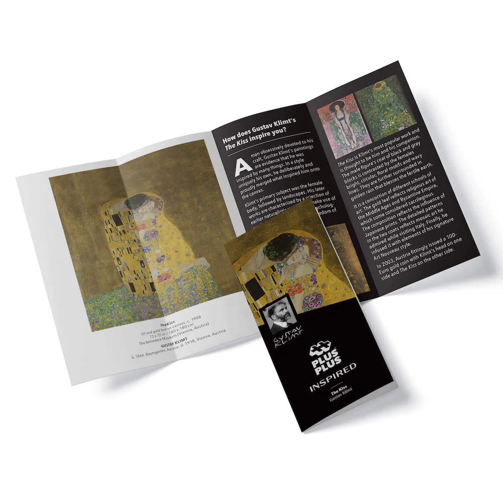 Inspired Klimt – The Kiss – Plus-Plus Tube Puzzle